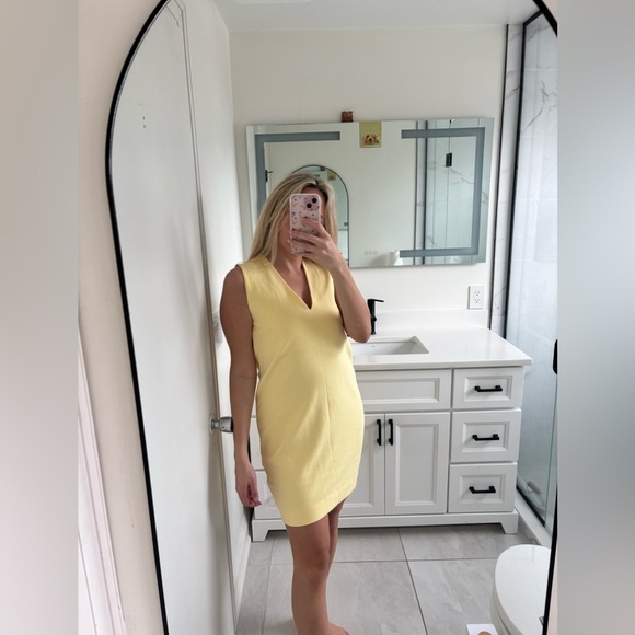 Ninety Percent Piper Yellow Organic Cotton Interlock Dress NWT - Picture 7 of 13